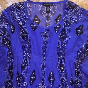 INC International Concepts tank/print mesh/crystal